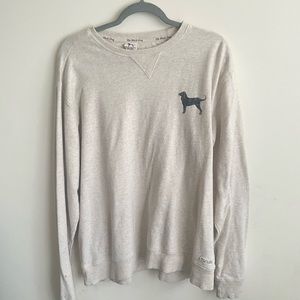 Black dog oversized crew neck lightweight